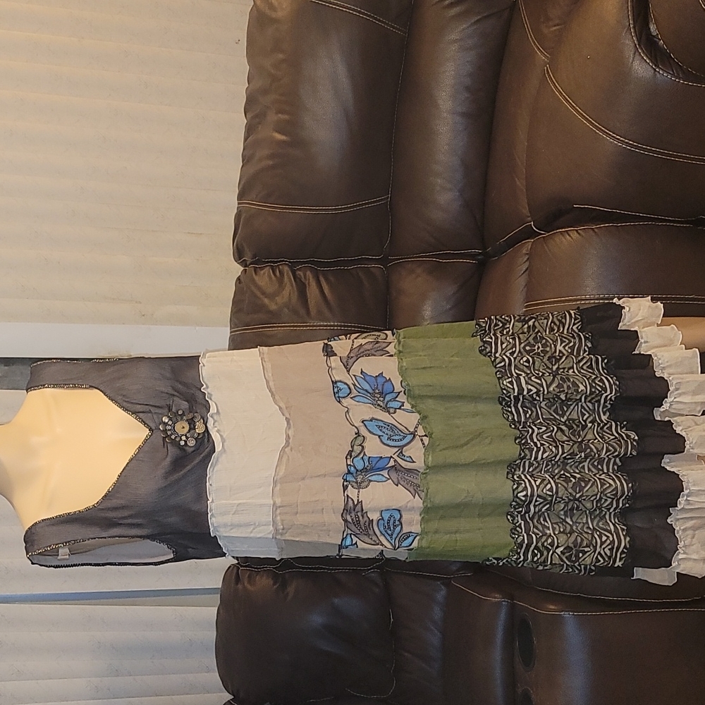Signature by robbie Bee 100% silk maxi dress sz 12